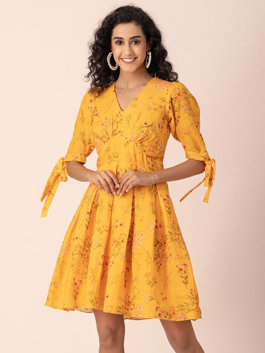 SunnyHue Hemp Mini Dress
