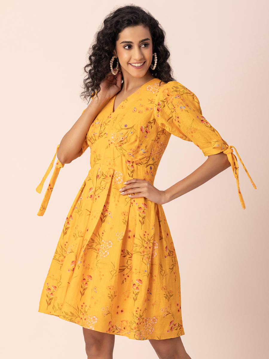 SunnyHue Hemp Mini Dress
