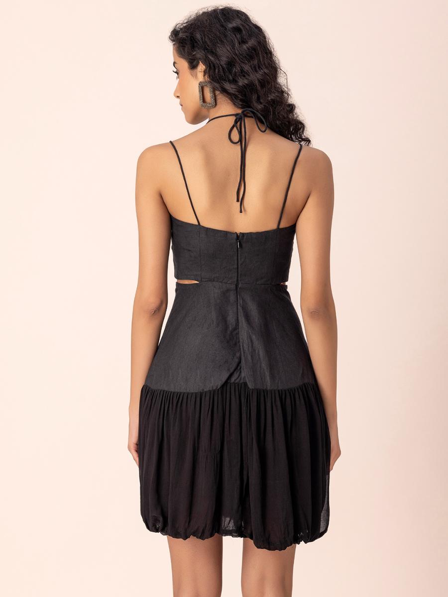 Midnight Gaze Hemp Dress