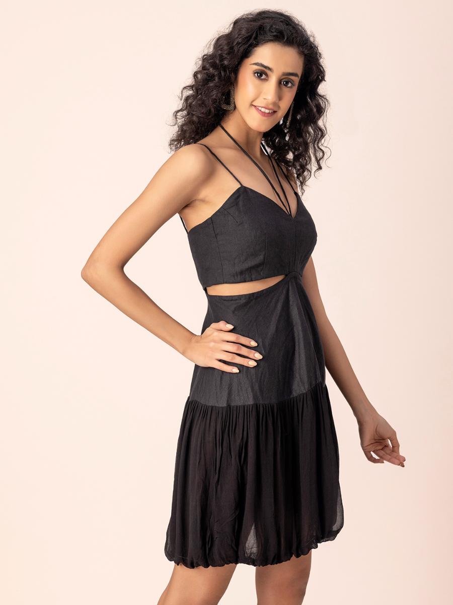 Midnight Gaze Hemp Dress