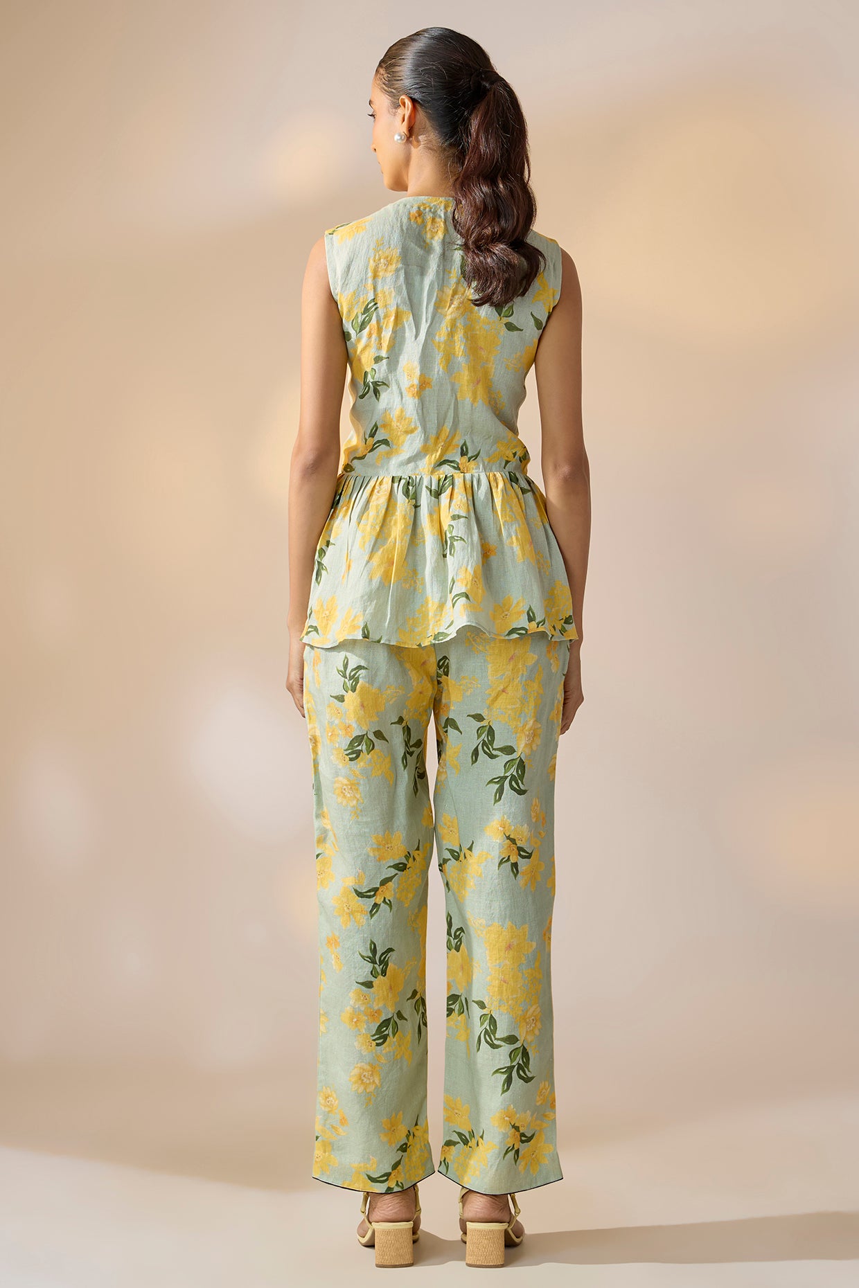 Yellow Floral Coordinate Set
