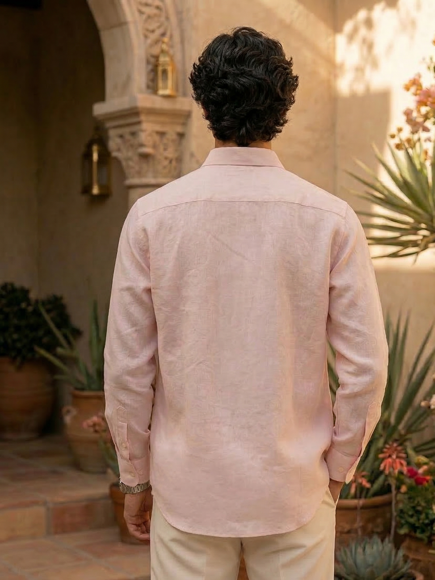 Blush Palm Hemp Shirt