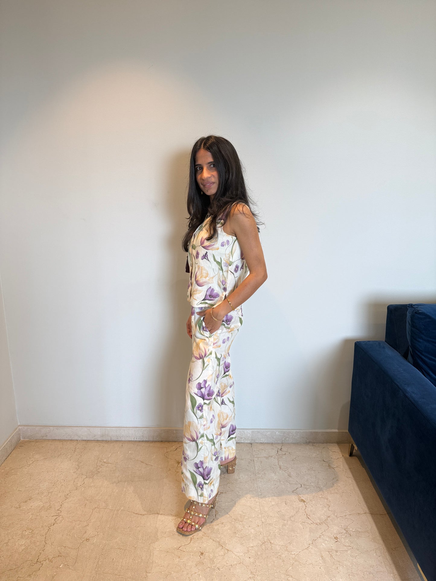 Ivory Floral Coord Set