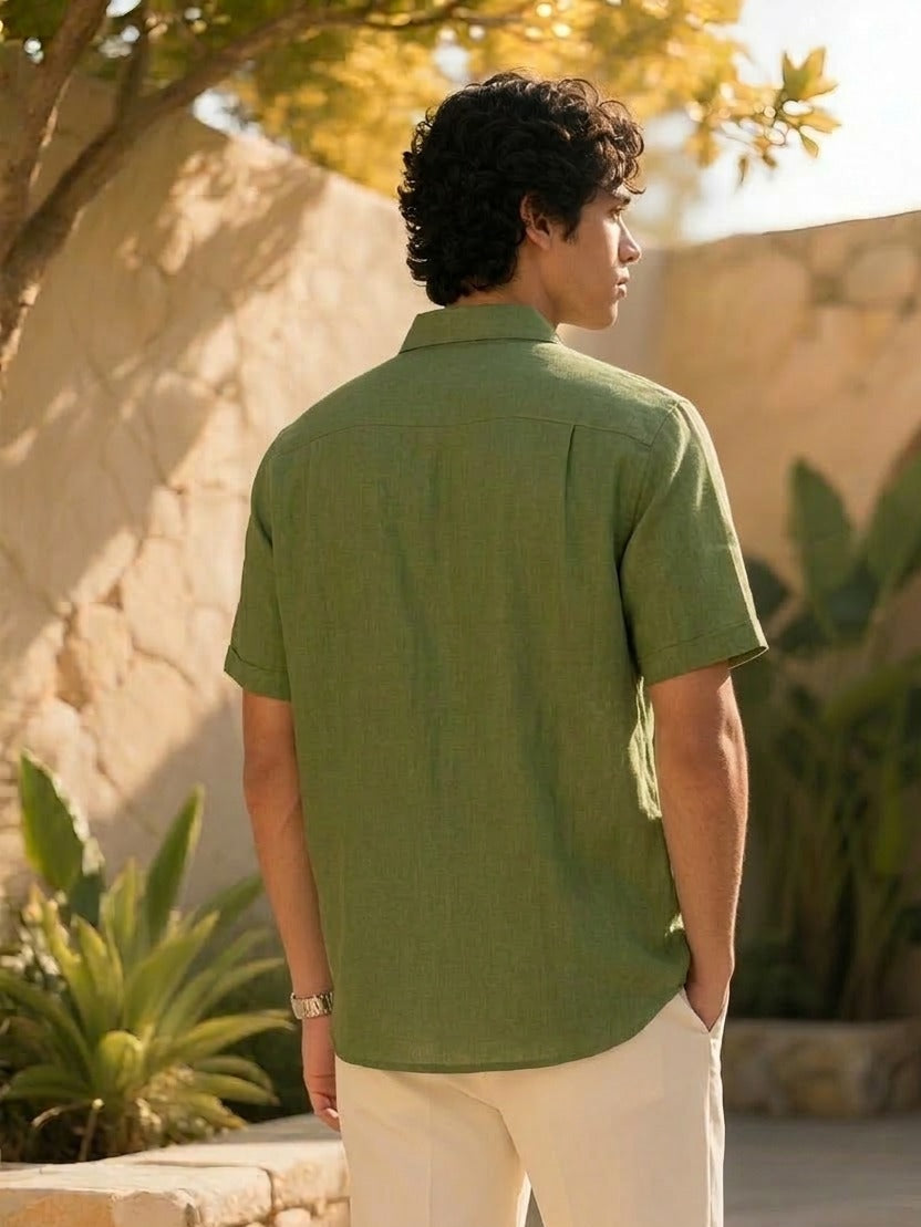 Tropical Grove Hemp Shirt