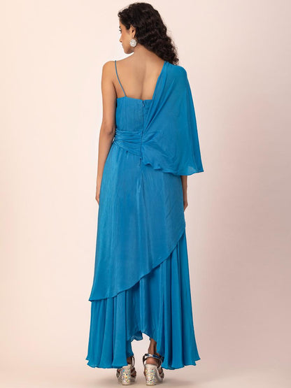 Aquamarine Drape Dress