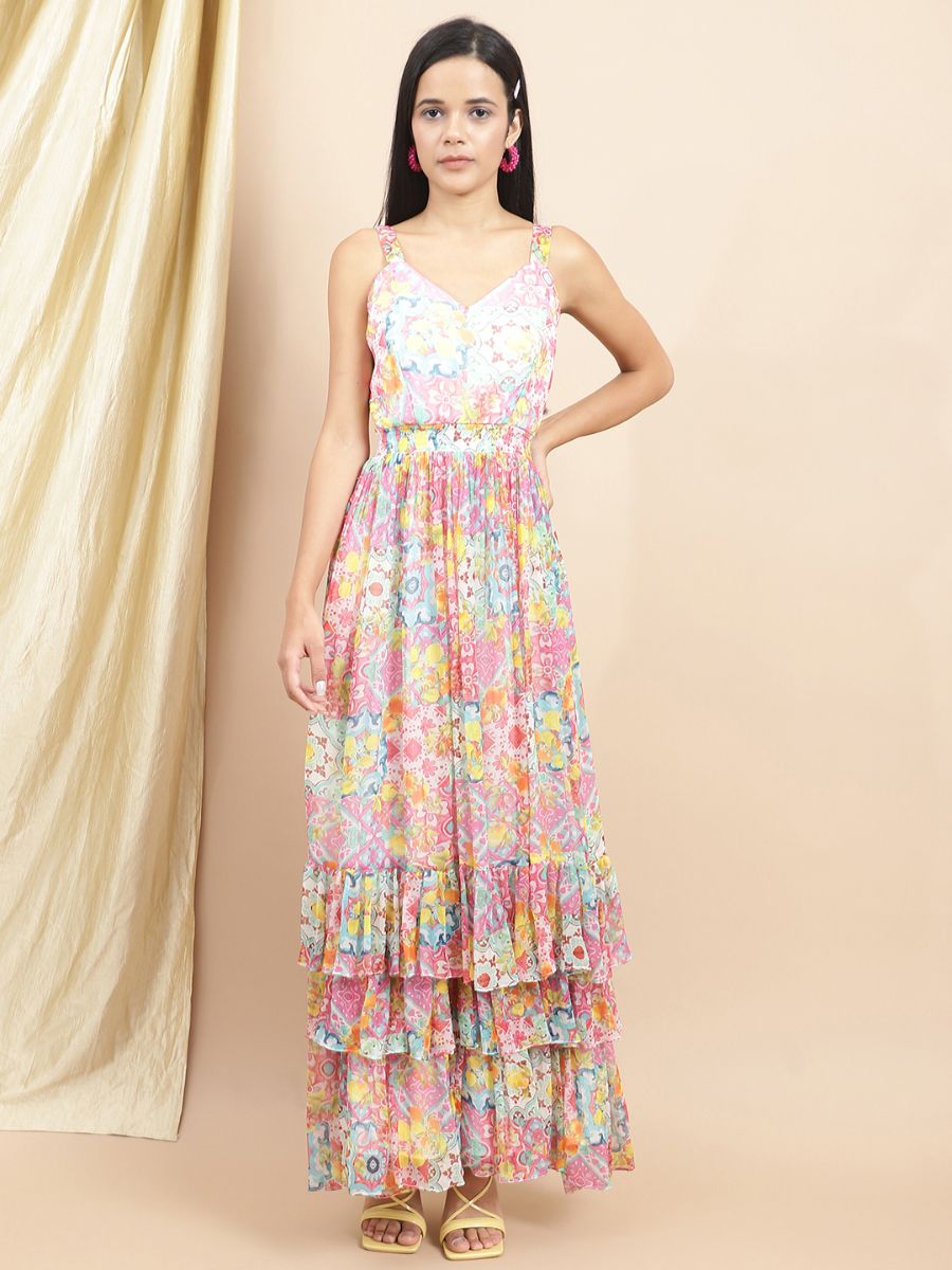 Lemon Burst Maxi Dress