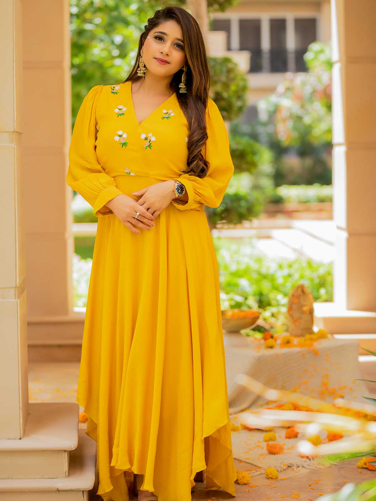 Ewoke Yellow Maxi Dress