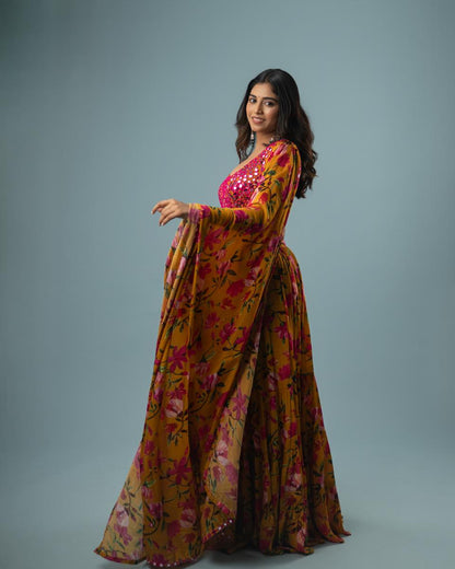 Mirror Embroidered Lehenga