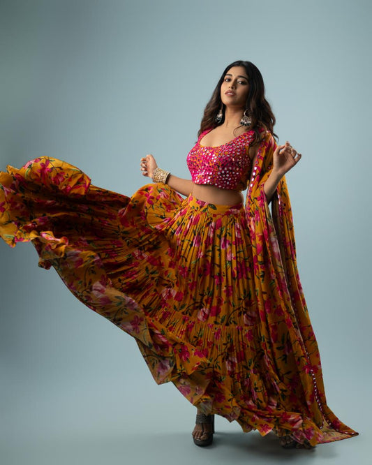 Mirror Embroidered Lehenga