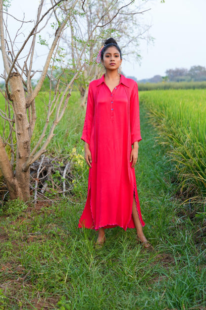 Red Shirt dress