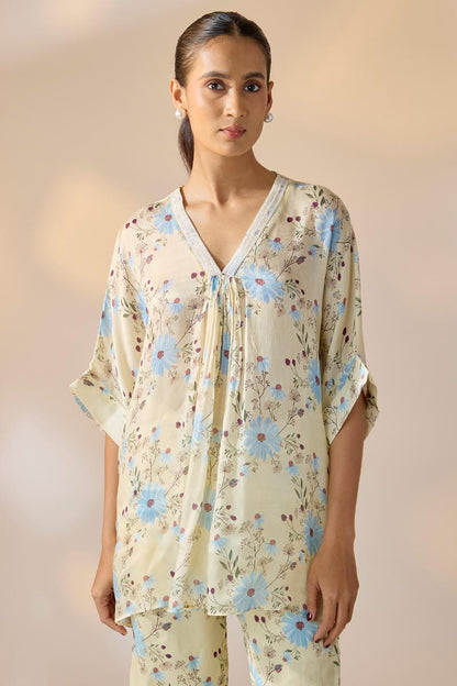 Poppy Floral Print Top