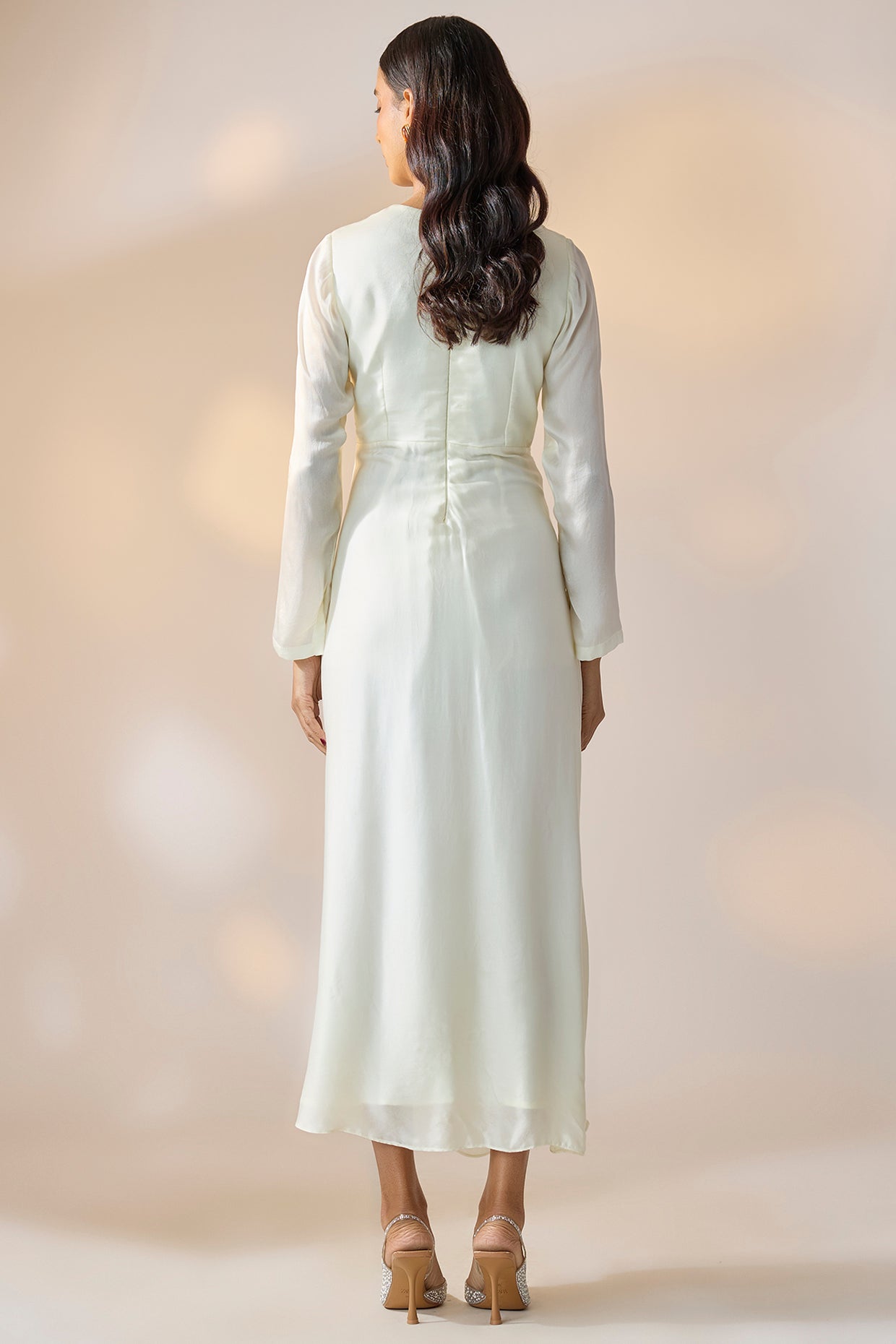 Ivory Embroidered Gown