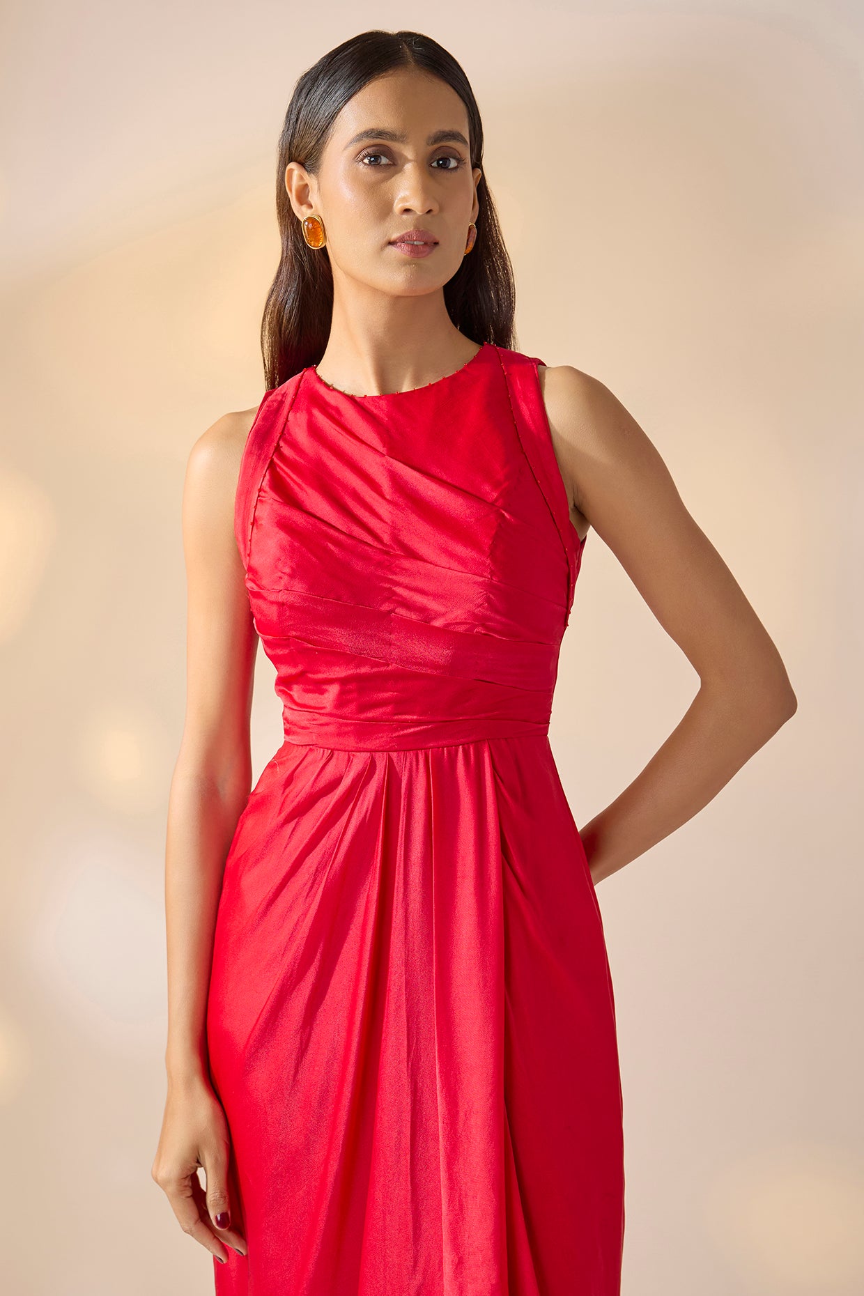 Scarlet Hour Drape Dress
