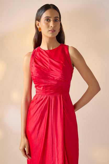 Scarlet Hour Drape Dress