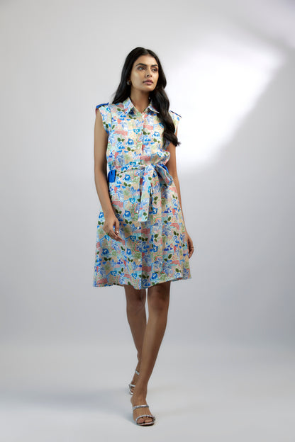 Swan Shirt Dress