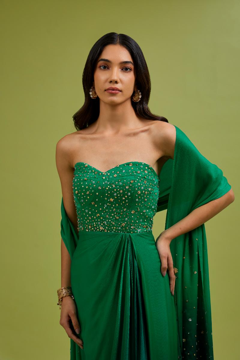 Ombre Corset Gown