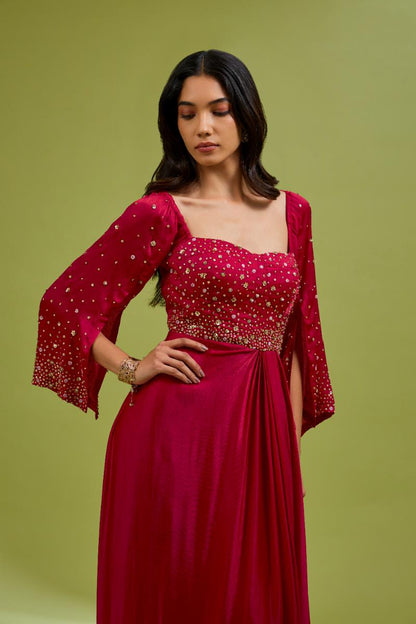 Red Corset Gown