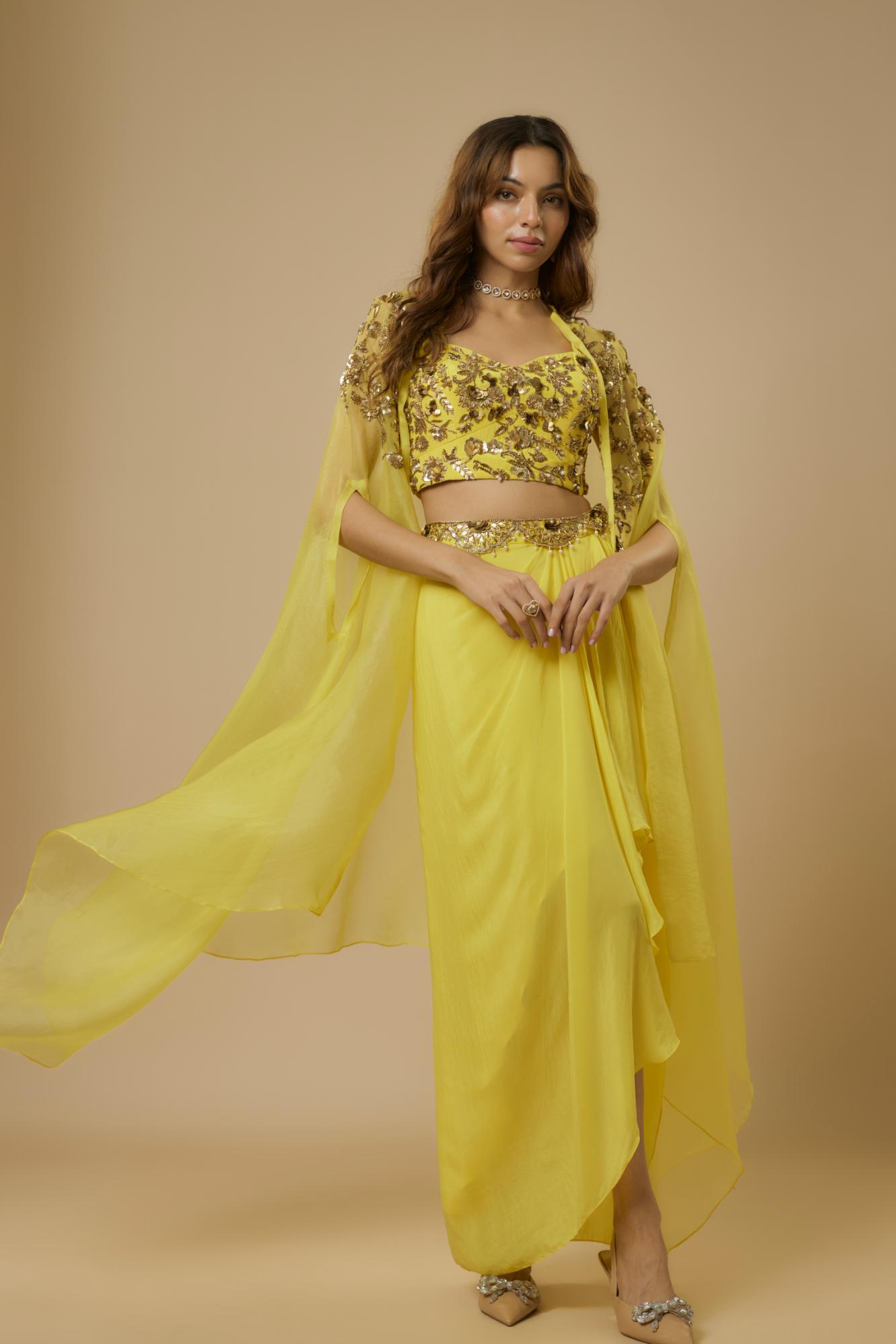 Yellow Drape Set