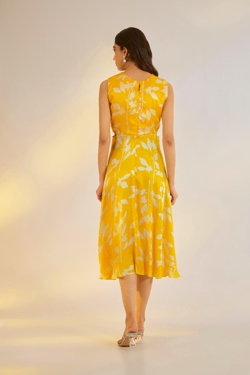 Yellow Knot Dress