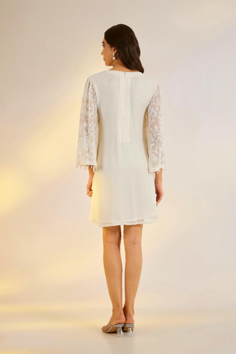 Ivory Embroidered Dress