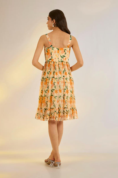Georgette Drape Dress