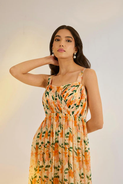 Georgette Drape Dress