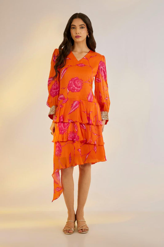 Orange Mini Dress