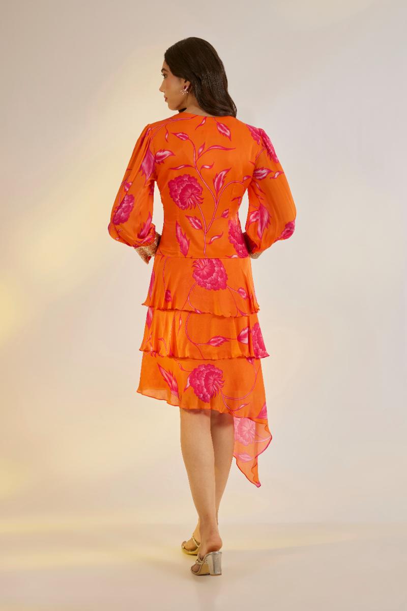 Orange Mini Dress
