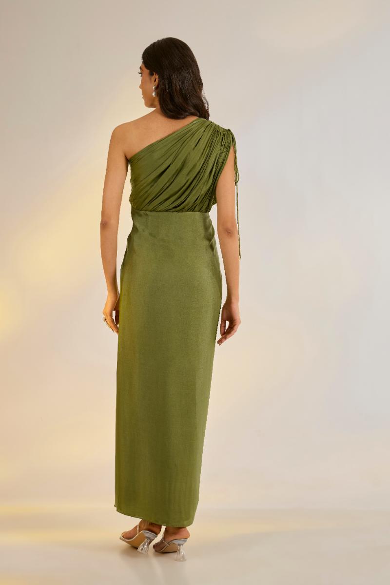 Cowl Drape Dress