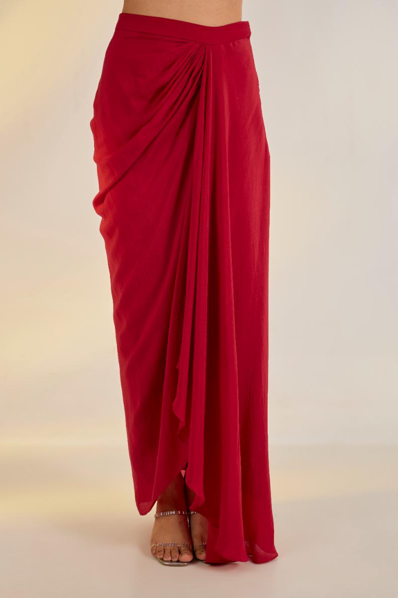 Red Jacket Drape Set