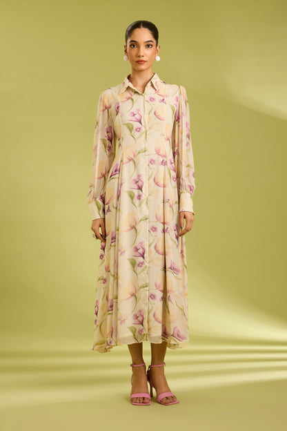 Georgette Panel Dress