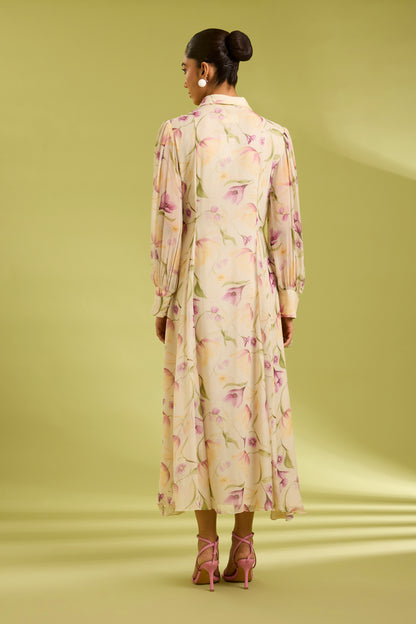 Georgette Panel Dress
