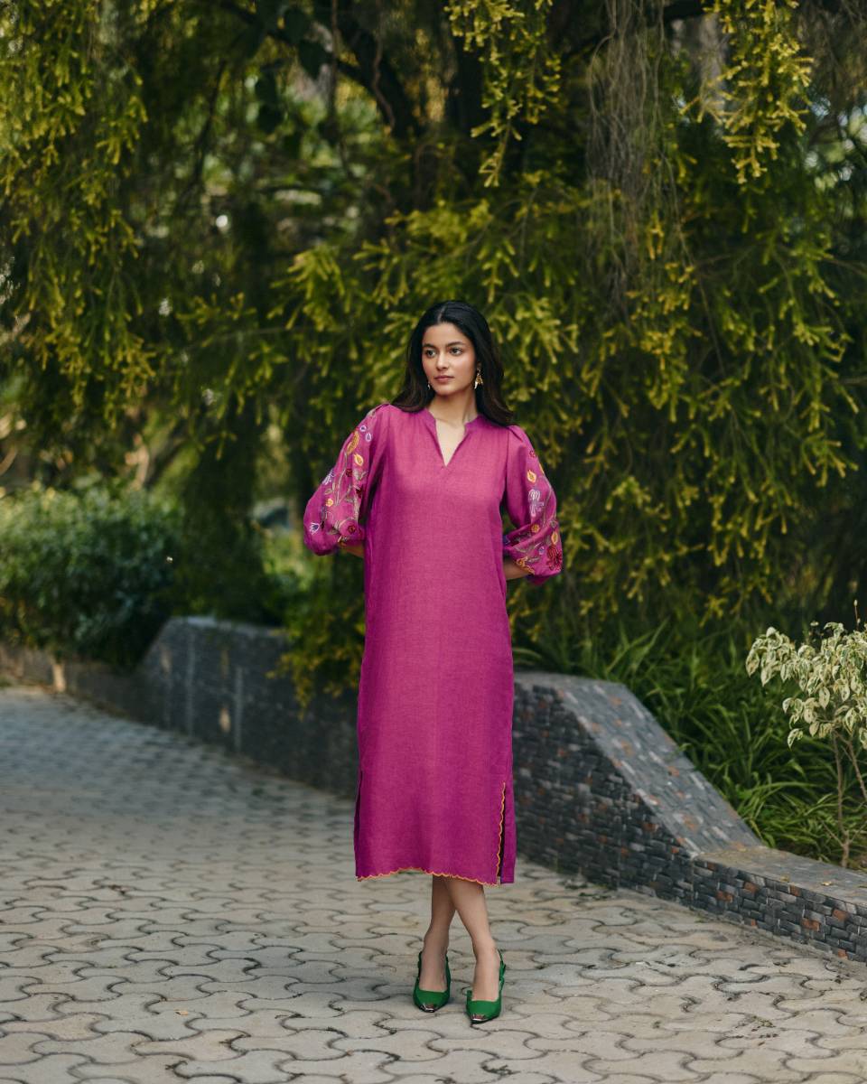 Pink Hemp Dress