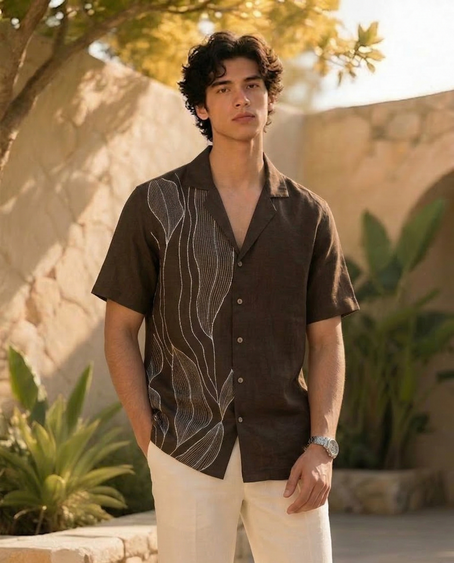 Driftline Embroidered Hemp Shirt