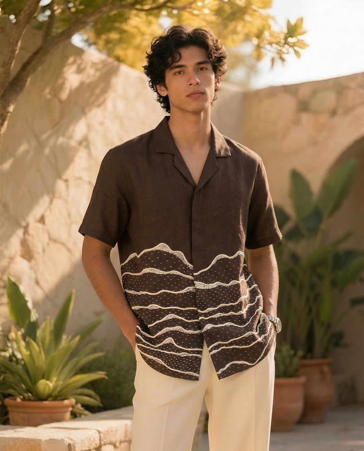 Earthwave Embroidered Hemp Shirt
