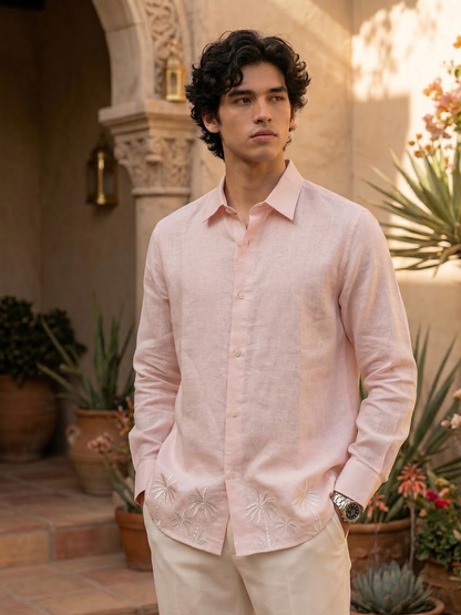 Blush Palm Hemp Shirt