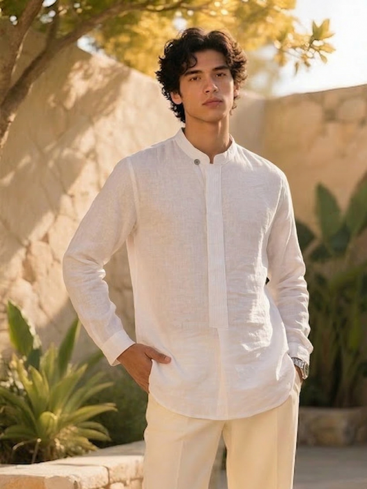 Classic White Hemp Shirt