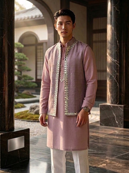 Kurta and Jacket Men's Set