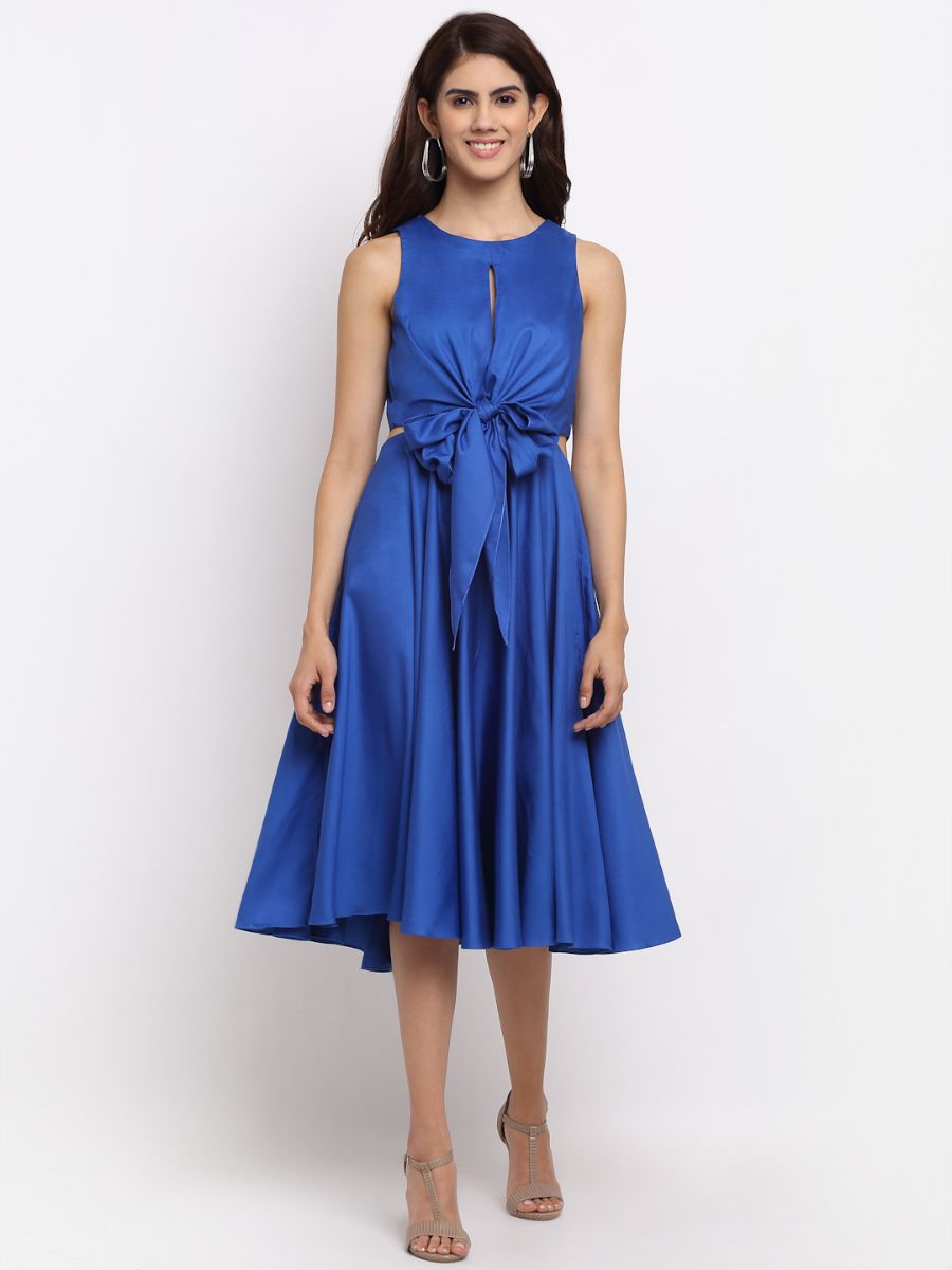 Blue knot dress