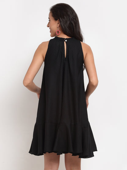 Black Ruffle Dress