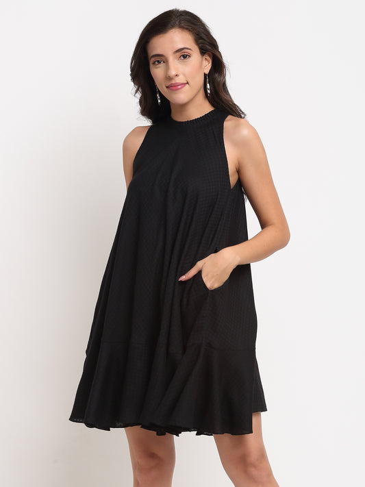 Black Ruffle Dress