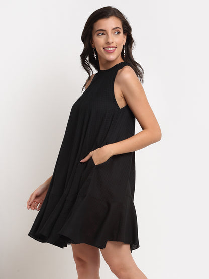 Black Ruffle Dress