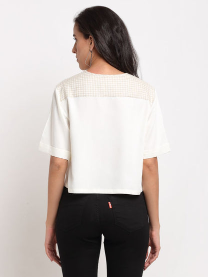 Off-White Boxy Top