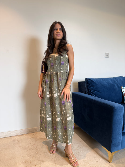 Green Hemp Dress