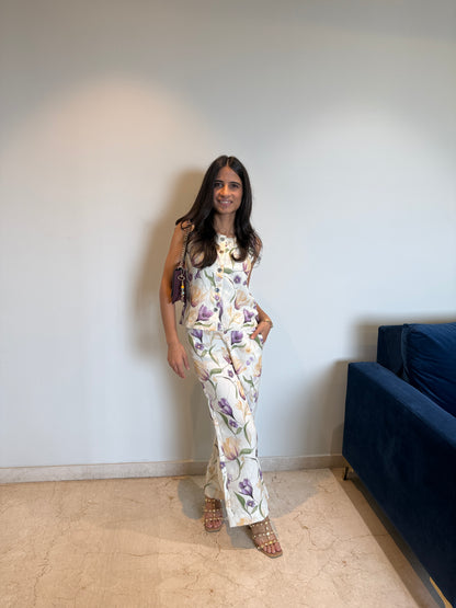 Ivory Floral Coord Set