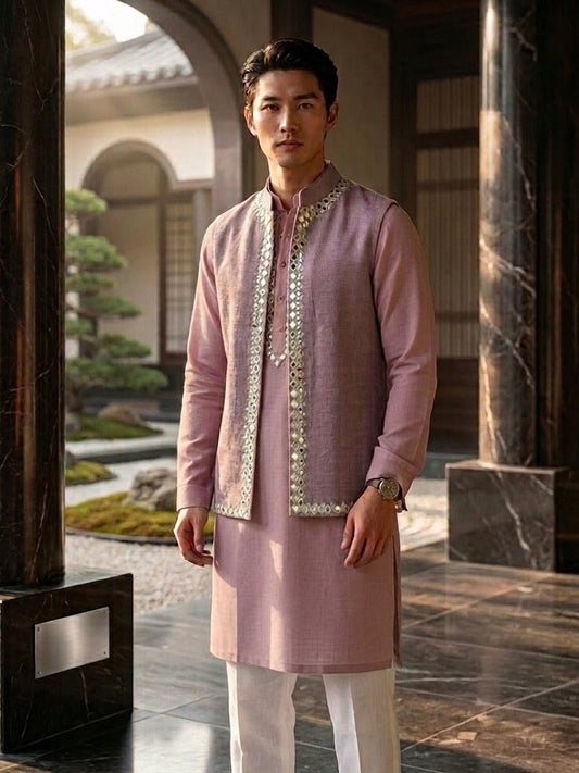 Kurta and Jacket Men's Set