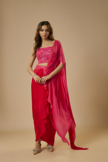 Ombre Drape Saree