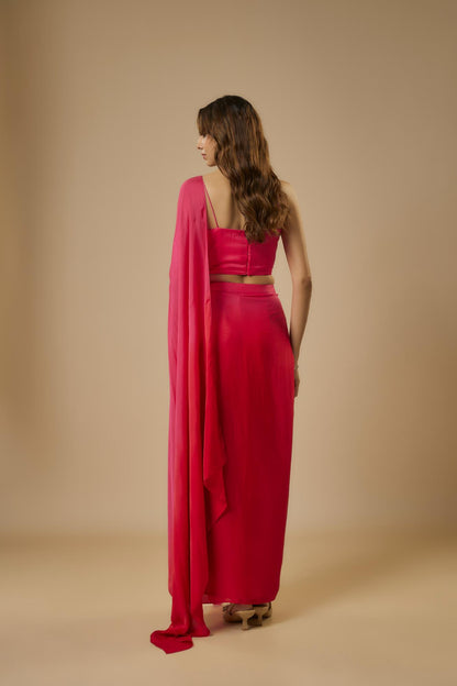 Ombre Drape Saree