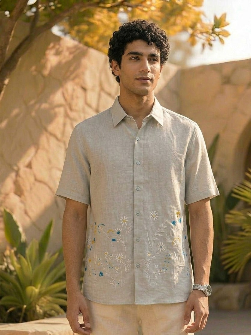 Handcrafted Hemp Embroidered Shirt