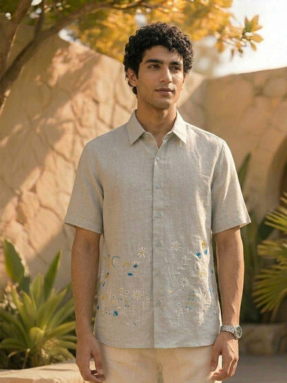Handcrafted Hemp Embroidered Shirt